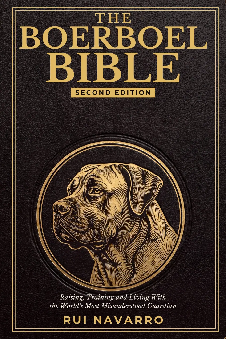 Capa do livro The Boerboel Bible, de Rui Navarro